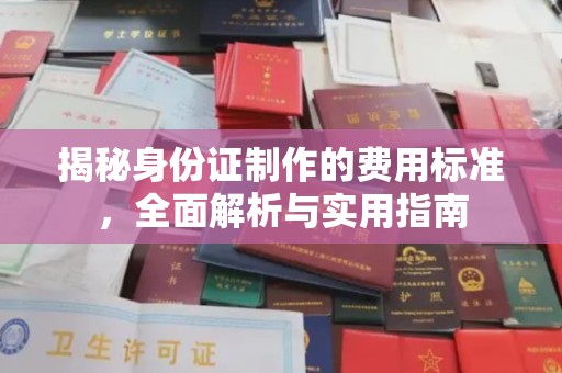 嵩县揭秘身份证制作的费用标准，全面解析与实用指南